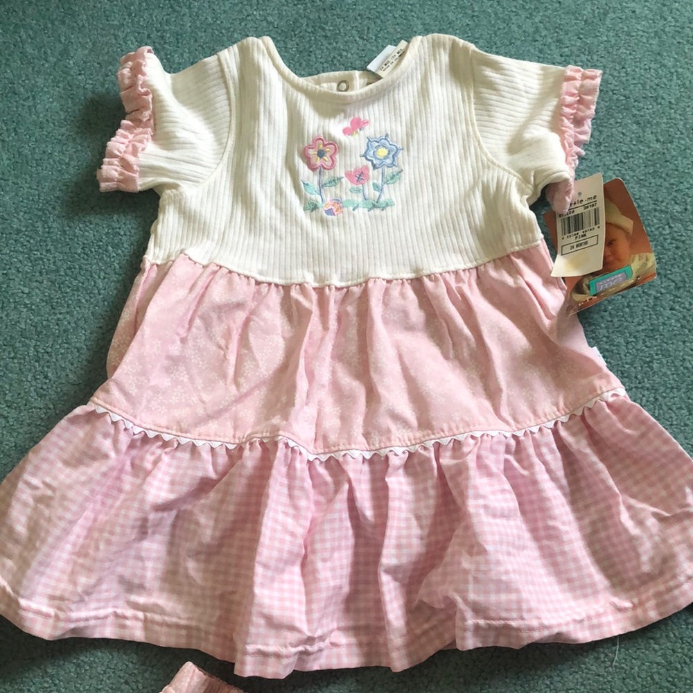 NWT Pink and White Kids Dress